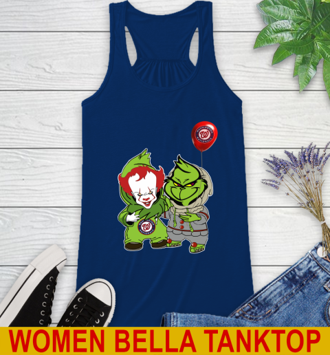 Baby Pennywise Grinch Christmas MLB Baseball Washington Nationals Racerback Tank 9