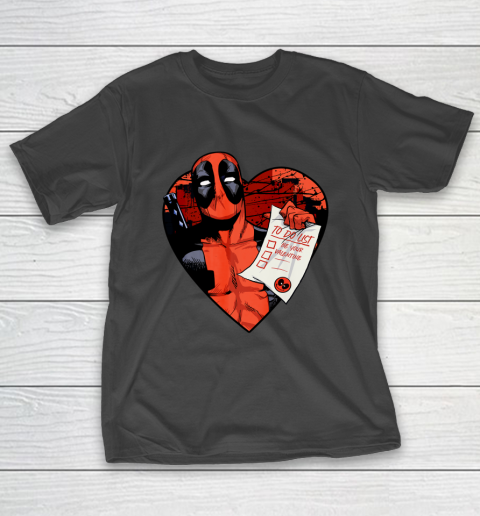 Marvel Deadpool Valentine To Do List T-Shirt