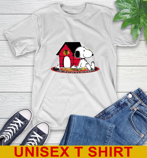 NHL Hockey Chicago Blackhawks Snoopy The Peanuts Movie Shirt T-Shirt