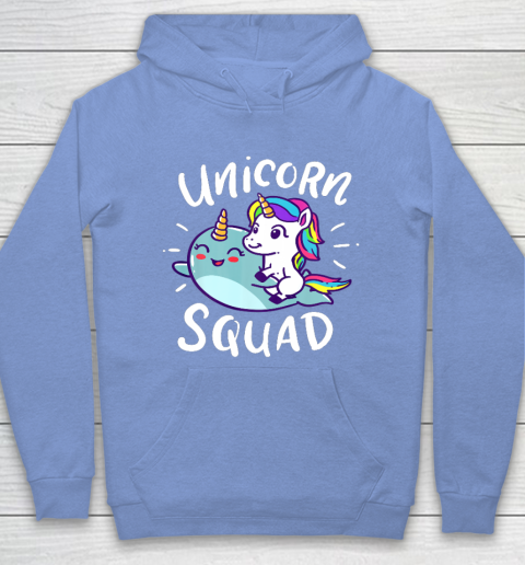 Unicorn Squad Narwhal Funny Cute Birthday Party Present Gift Hoodie 8
