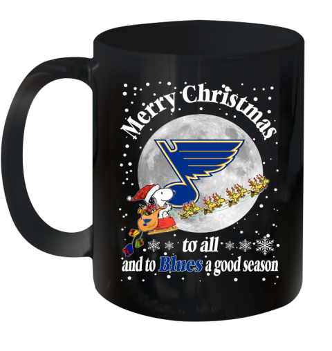 St.Louis Blues Merry Christmas To All And To Blues A Good Season NHL Hockey Sports Ceramic Mug 11oz