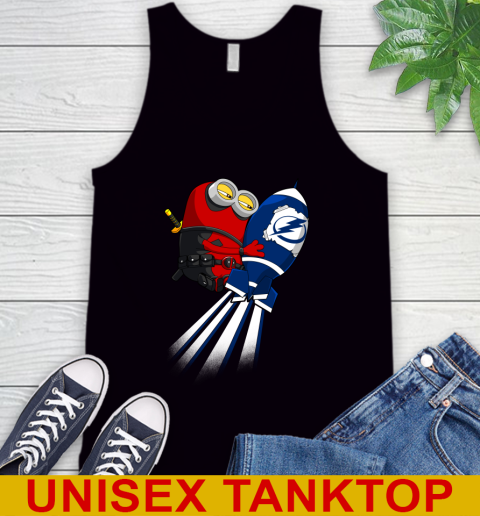 NHL Hockey Tampa Bay Lightning Deadpool Minion Marvel Shirt Tank Top