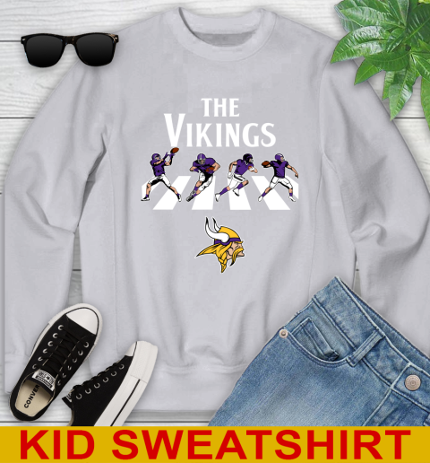 NFL Football Minnesota Vikings The Beatles Rock Band Shirt Youth Sweatshirt 3