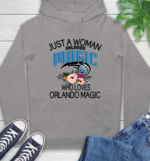 NBA Just A Woman Who Loves Orlando Magic Basketball Sports Hoodie 4