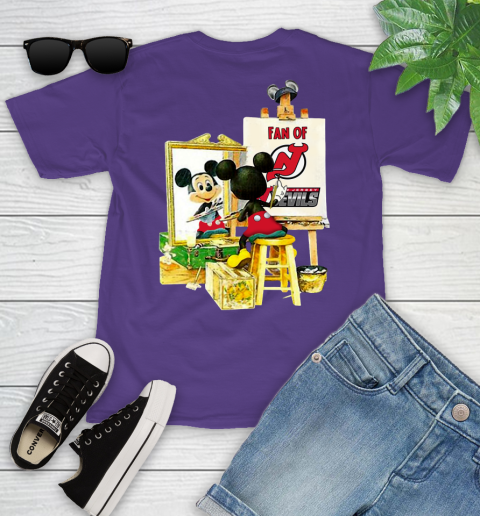 NHL Hockey New Jersey Devils Mickey Drawing Shirt 96