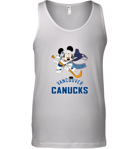 NHL Hockey Mickey Mouse Team Vancouver Canucks Tank Top
