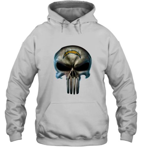 Los Angeles Chargers The Punisher Mashup Football Hoodie