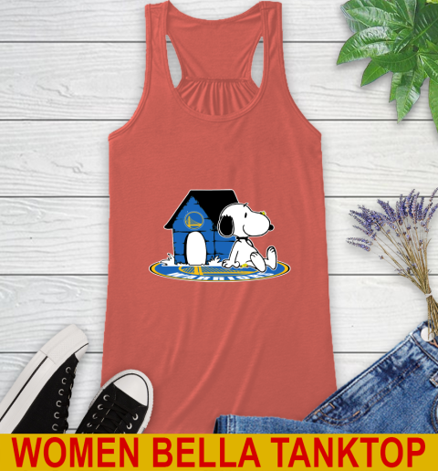 NBA Basketball Golden State Warriors Snoopy The Peanuts Movie Shirt Racerback Tank 4