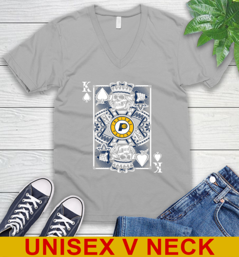 Indiana Pacers NBA Basketball The King Of Spades Death Cards Shirt V-Neck T-Shirt 3