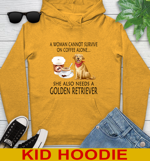Women cannot survive on coffee alone she also need a GOLDEN tshirt 113