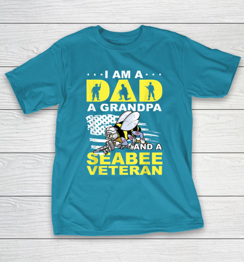 Grandpa Funny Gift Apparel  I'm A Dad A Grandpa And Navy Seabee Veteran T-Shirt 17