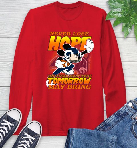 Los Angeles Rams NFL Football Mickey Disney Never Lose Hope Long Sleeve T-Shirt 11
