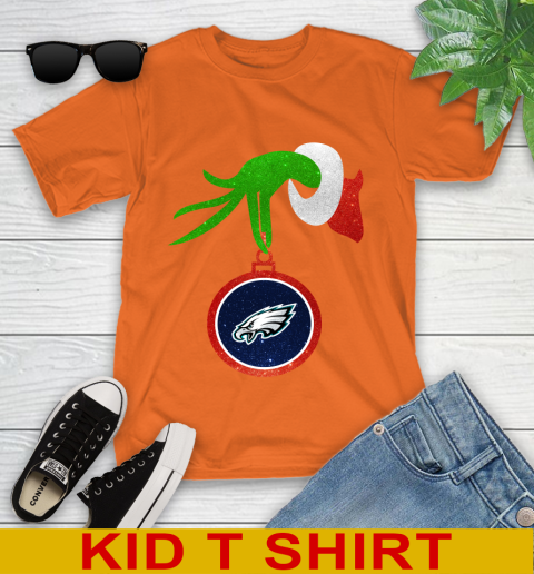 Philadelphia Eagles Grinch Merry Christmas NFL Football Youth T-Shirt 7