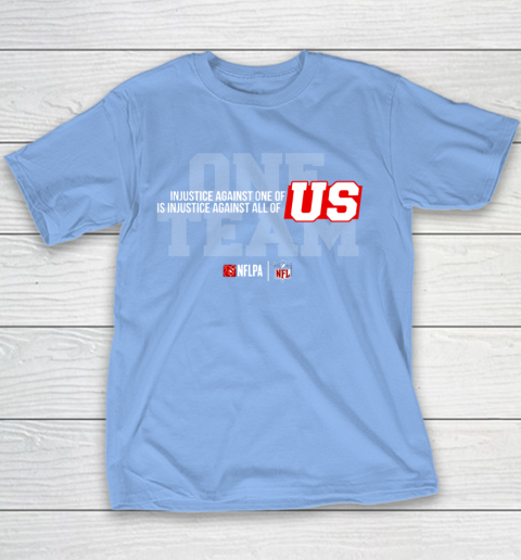 NFL End Racism Print In Front And Back Youth T-Shirt 8