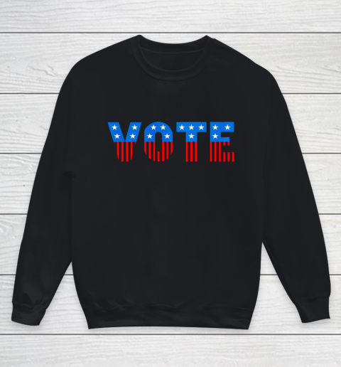 USA Red White and Blue Vote Election Youth Sweatshirt