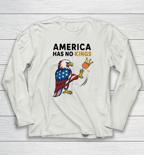 America Has No Kings Eagle Kick Orange Anti Trump Long Sleeve T-Shirt 7