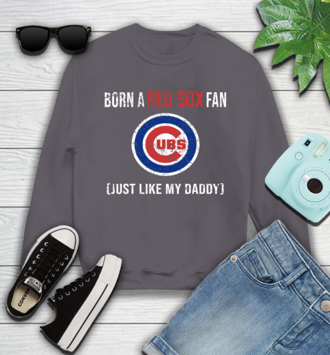 MLB Baseball Chicago Cubs Loyal Fan Just Like My Daddy Shirt Youth Sweatshirt 4
