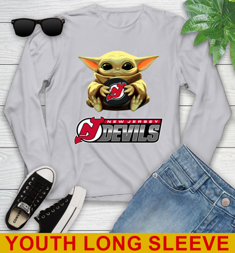 NHL Hockey New Jersey Devils Star Wars Baby Yoda Shirt 127