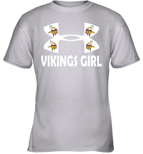 Minnesota Vikings Girl Under Armour Football Nfl Shirt Hoodie