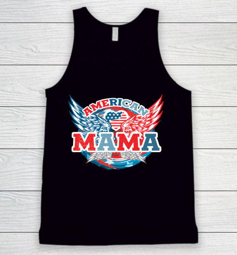 4th Of July American Mama, Fourth Of July Tank Top