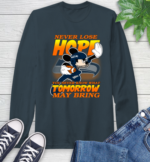 Seattle Seahawks NFL Football Mickey Disney Never Lose Hope Long Sleeve T-Shirt 9