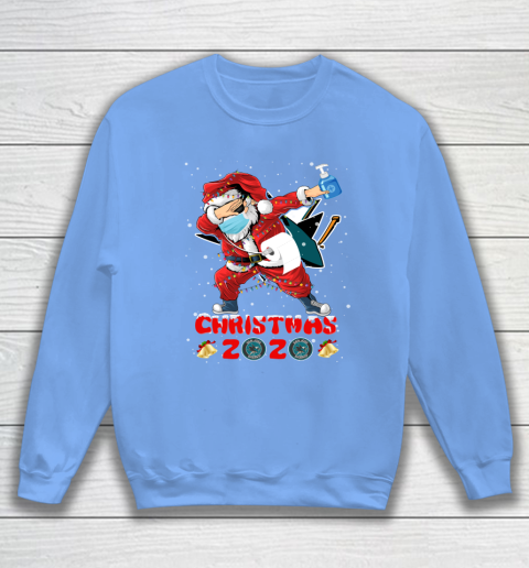 San Jose Sharks Funny Santa Claus Dabbing Christmas 2020 NHL Sweatshirt 8