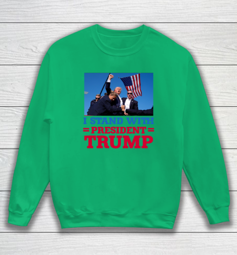 Trump Shot Shirt I Stand With President Trump Sweatshirt 4
