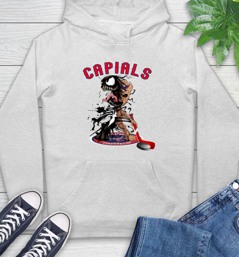 NHL Washington Capitals Hockey Venom Groot Guardians Of The Galaxy Hoodie