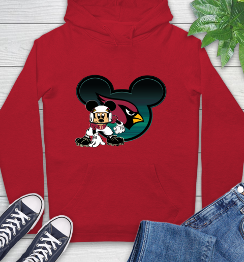 NFL Arizona Cardinals Mickey Mouse Disney Football T Shirt Hoodie 10