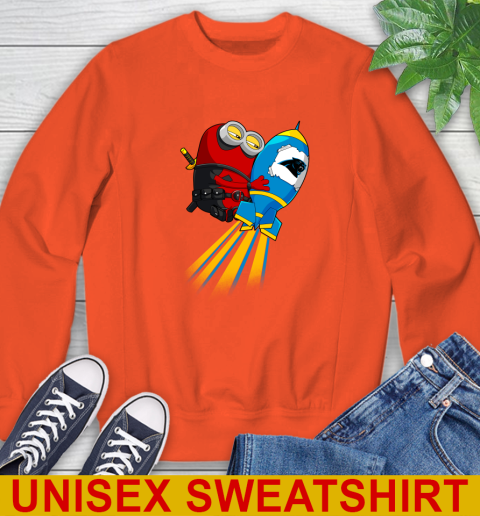 NFL Football Carolina Panthers Deadpool Minion Marvel Shirt Sweatshirt 3