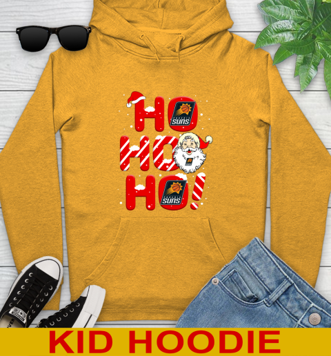Phoenix Suns NBA Basketball Ho Ho Ho Santa Claus Merry Christmas Shirt Youth Hoodie 2