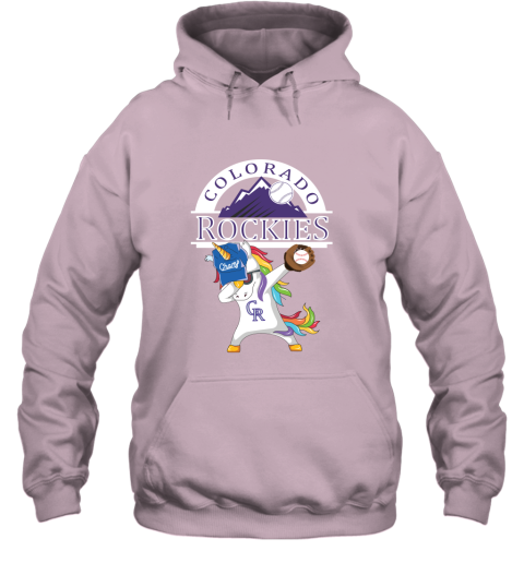 Hip Hop Dabbing Unicorn Flippin Love Colorado Rockies Hoodie
