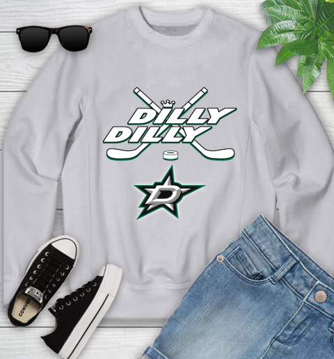 NHL Dallas Stars Dilly Dilly Hockey Sports Youth Sweatshirt 4