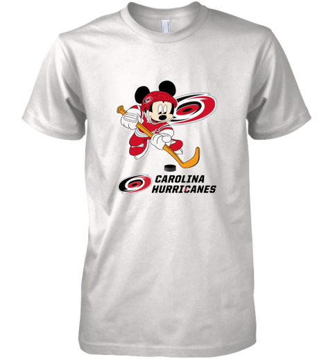 NHL Hockey Mickey Mouse Team Carolia Hurricanes Premium Men's T-Shirt