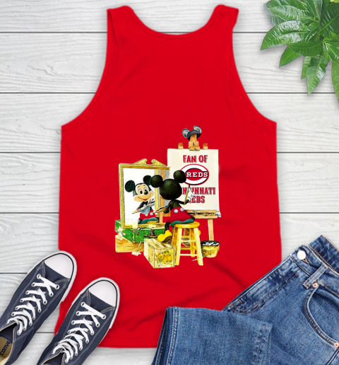 MLB Baseball Cincinnati Reds Mickey Drawing Shirt 70