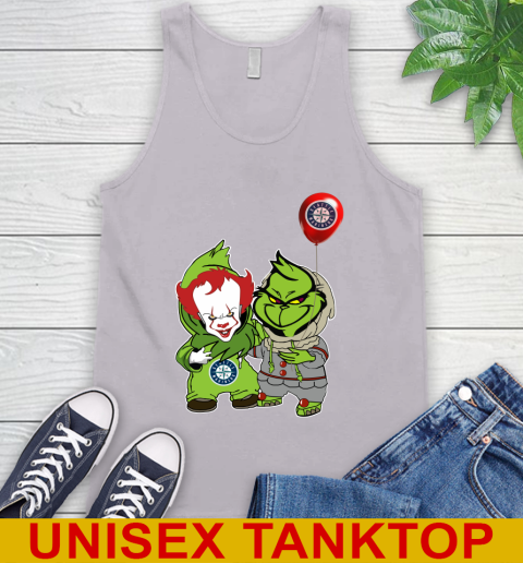 Baby Pennywise Grinch Christmas MLB Baseball Seattle Mariners Tank Top 4
