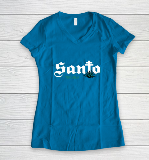 Santo Tequila Guy Fieri Women's V-Neck T-Shirt 5