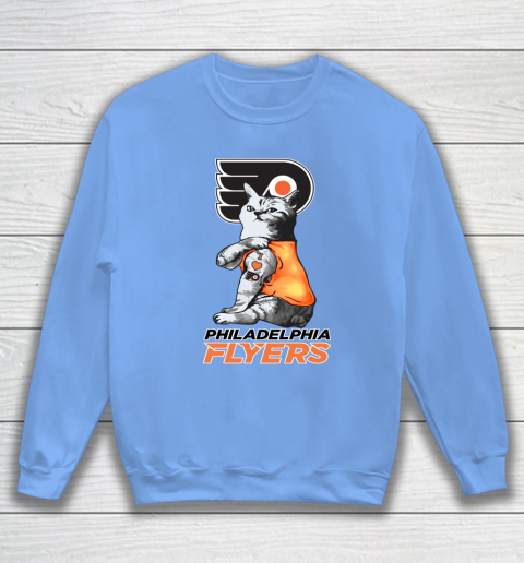 NHL My Cat Loves Philadelphia Flyers Hockey Sweatshirt 8