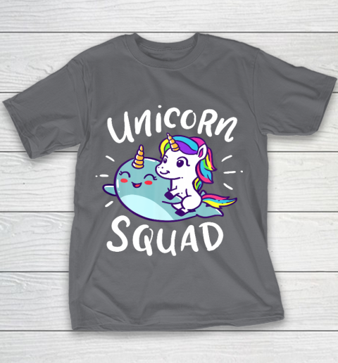 Unicorn Squad Narwhal Funny Cute Birthday Party Present Gift Youth T-Shirt 5