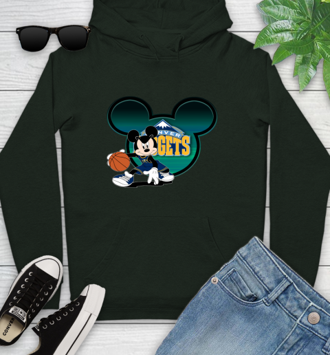 NBA Denver Nuggets Mickey Mouse Disney Basketball Youth Hoodie 13