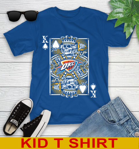 Oklahoma City Thunder NBA Basketball The King Of Spades Death Cards Shirt Youth T-Shirt 10