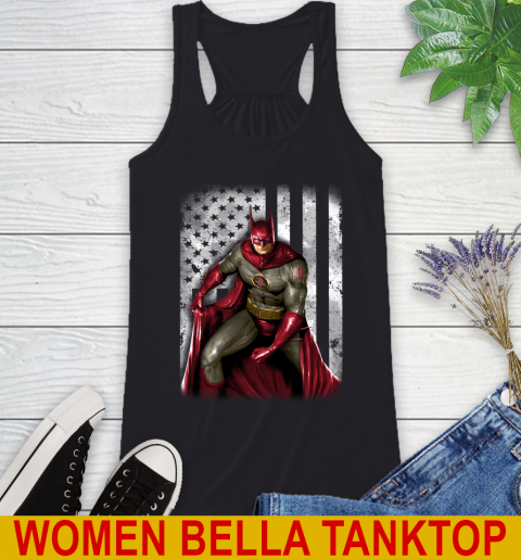 Houston Rockets NBA Basketball Batman DC American Flag Shirt Racerback Tank