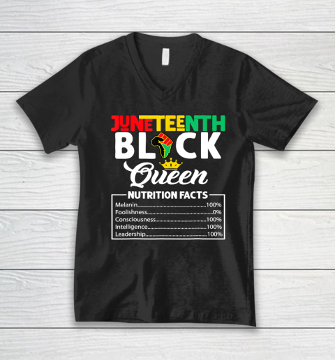 Juneteenth Tshirt Women Juneteenth Shirts African American V-Neck T-Shirt