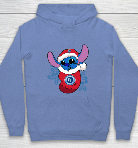 Kansas City Royals Christmas Stitch In The Sock Funny Disney MLB Youth Hoodie 10