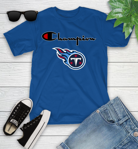 NFL Football Tennessee Titans Champion Shirt Youth T-Shirt 6