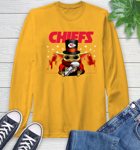 Super Bowl Baby Yoda Loves The Kansas City Chiefs Star Wars NFL Shirts 55