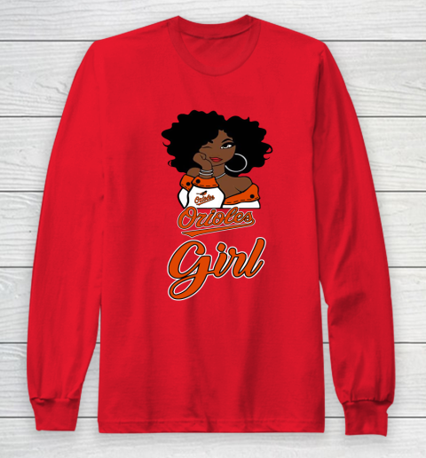 Baltimore Orioles Girl MLB Long Sleeve T-Shirt 10