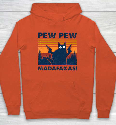 Cat Pew Pew Madafakas Vintage Hoodie 3