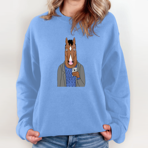Bojack Horseman Sweatshirt fkhr bojack horseman sweatshirt 35 front carolina blue