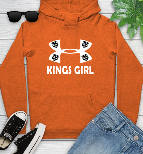 NHL Los Angeles Kings Girl Under Armour Hockey Sports Youth Hoodie 4